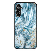 Casimoda Samsung Galaxy A34 hoesje - Marble sea