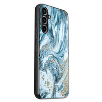 Casimoda Samsung Galaxy A34 hoesje - Marble sea