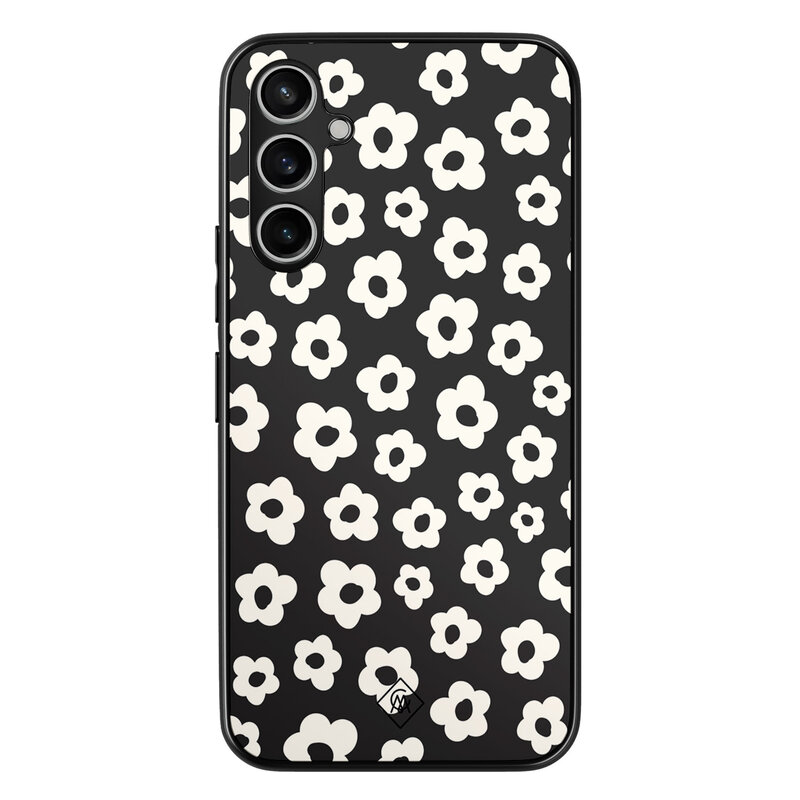 Casimoda Samsung Galaxy A34 hoesje - Retro bloempjes