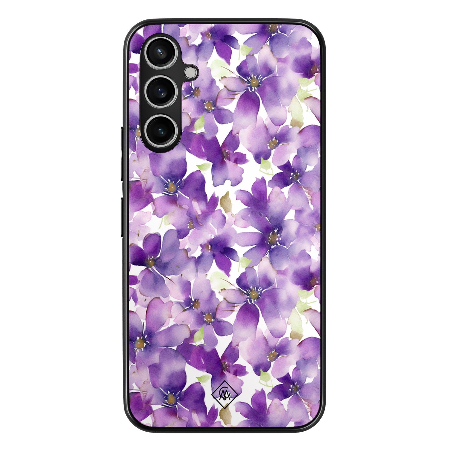 Samsung Galaxy A34 hoesje - Floral violet