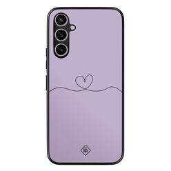 Casimoda Samsung Galaxy A34 hoesje - Hart lila