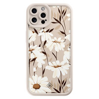 Casimoda iPhone 12 Pro beige case - In bloom
