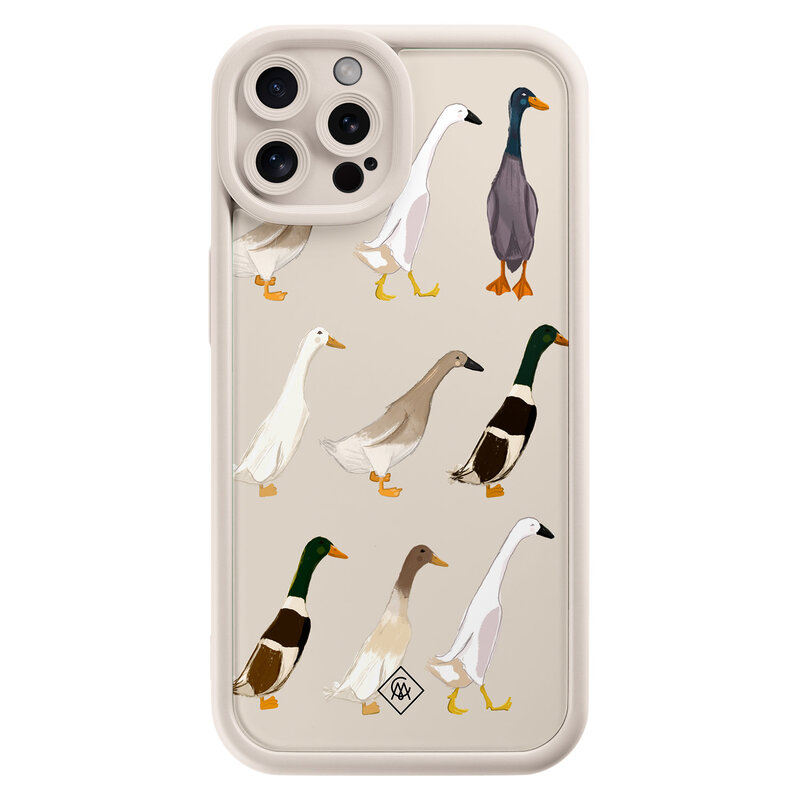 Casimoda iPhone 12 Pro beige case - Duck life