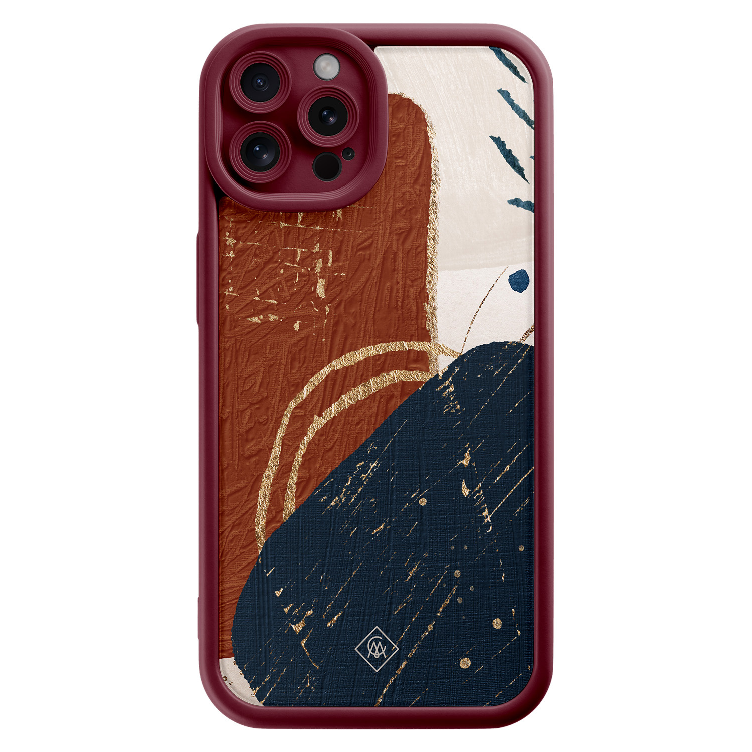 iPhone 12 Pro rode case - Abstract terracotta