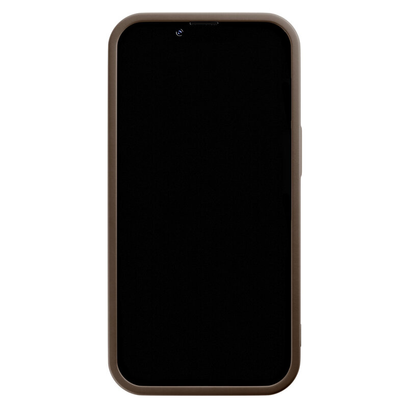 Casimoda iPhone 12 Pro bruine case - Leopard abstract