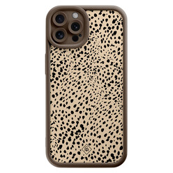 Casimoda iPhone 12 Pro bruine case - Spot on