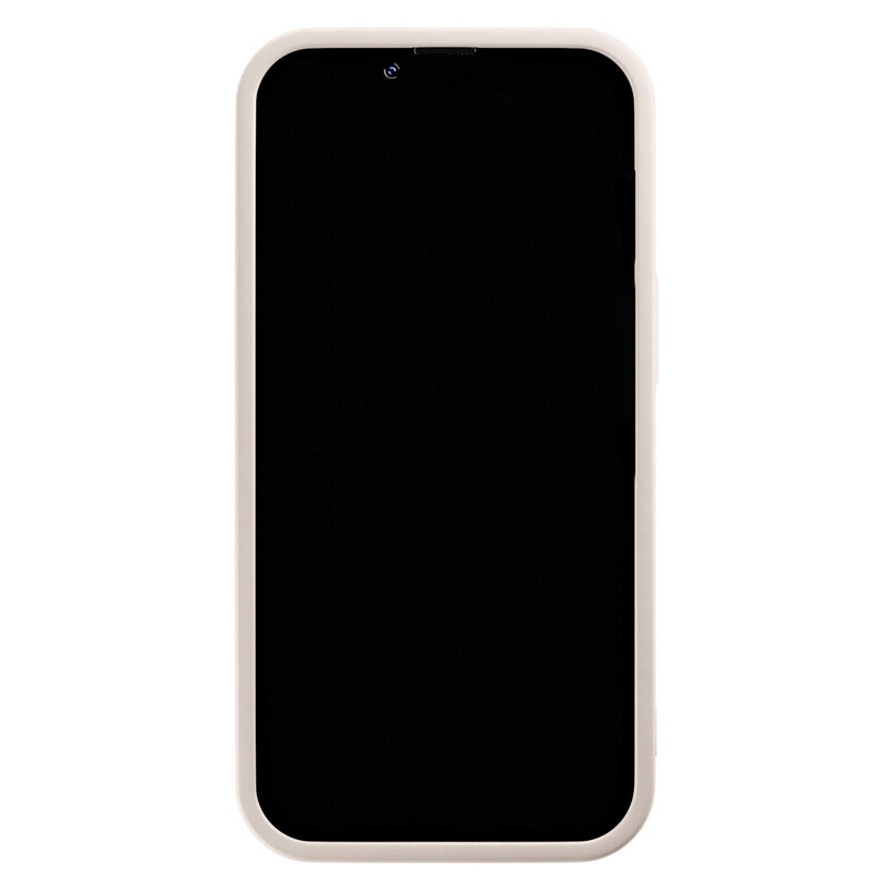 Casimoda iPhone 12 Pro beige case - Vive la vie
