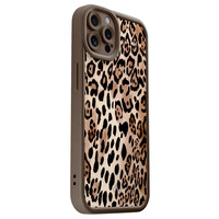 Casimoda iPhone 12 Pro bruine case - Wild animal