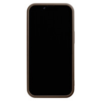 Casimoda iPhone 12 Pro bruine case - Abstract gezicht bruin