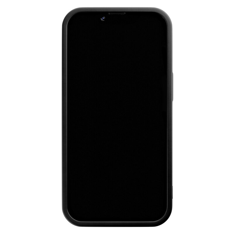 Casimoda iPhone 12 Pro zwarte case - Floral violet