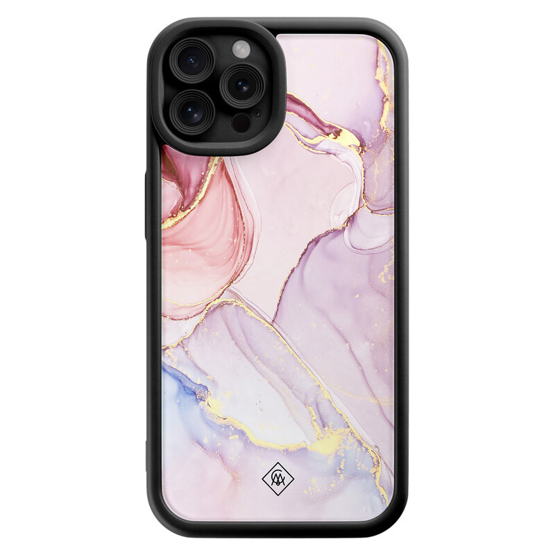 Casimoda iPhone 12 Pro zwarte case - Purple sky