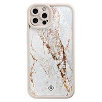 Casimoda iPhone 12 Pro beige case - Marmer goud
