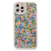 Casimoda iPhone 12 Pro beige case - Floral garden
