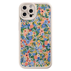 Casimoda iPhone 12 Pro beige case - Floral garden