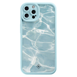 Casimoda iPhone 12 Pro blauwe case - Aqua wave