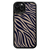 Casimoda iPhone 12 Pro zwarte case - Wavy twist