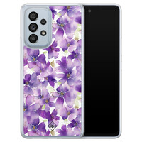 Casimoda Samsung Galaxy A53 hybride hoesje - Floral violet