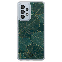 Casimoda Samsung Galaxy A53 hybride hoesje - Monstera leaves