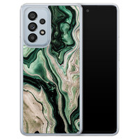 Casimoda Samsung Galaxy A53 hybride hoesje - Green waves