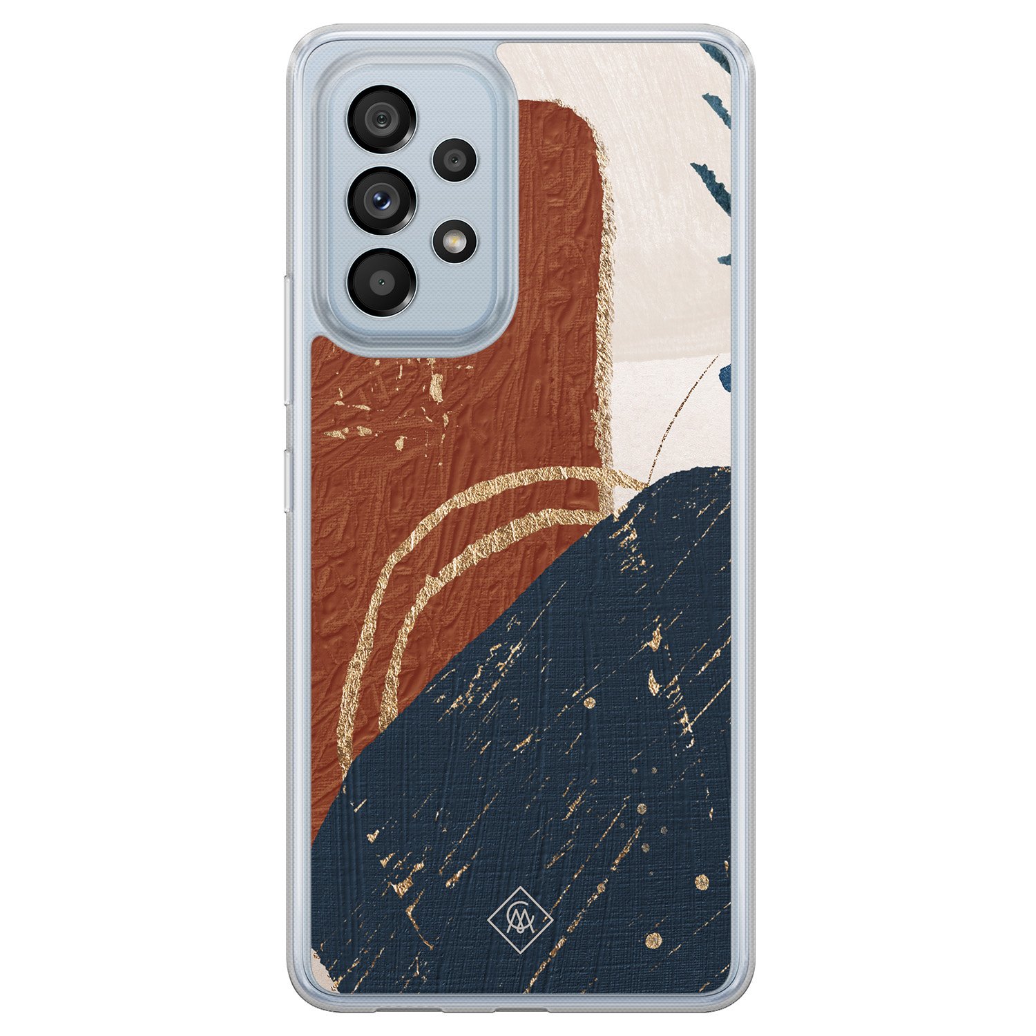 Samsung Galaxy A53 hybride hoesje - Abstract terracotta