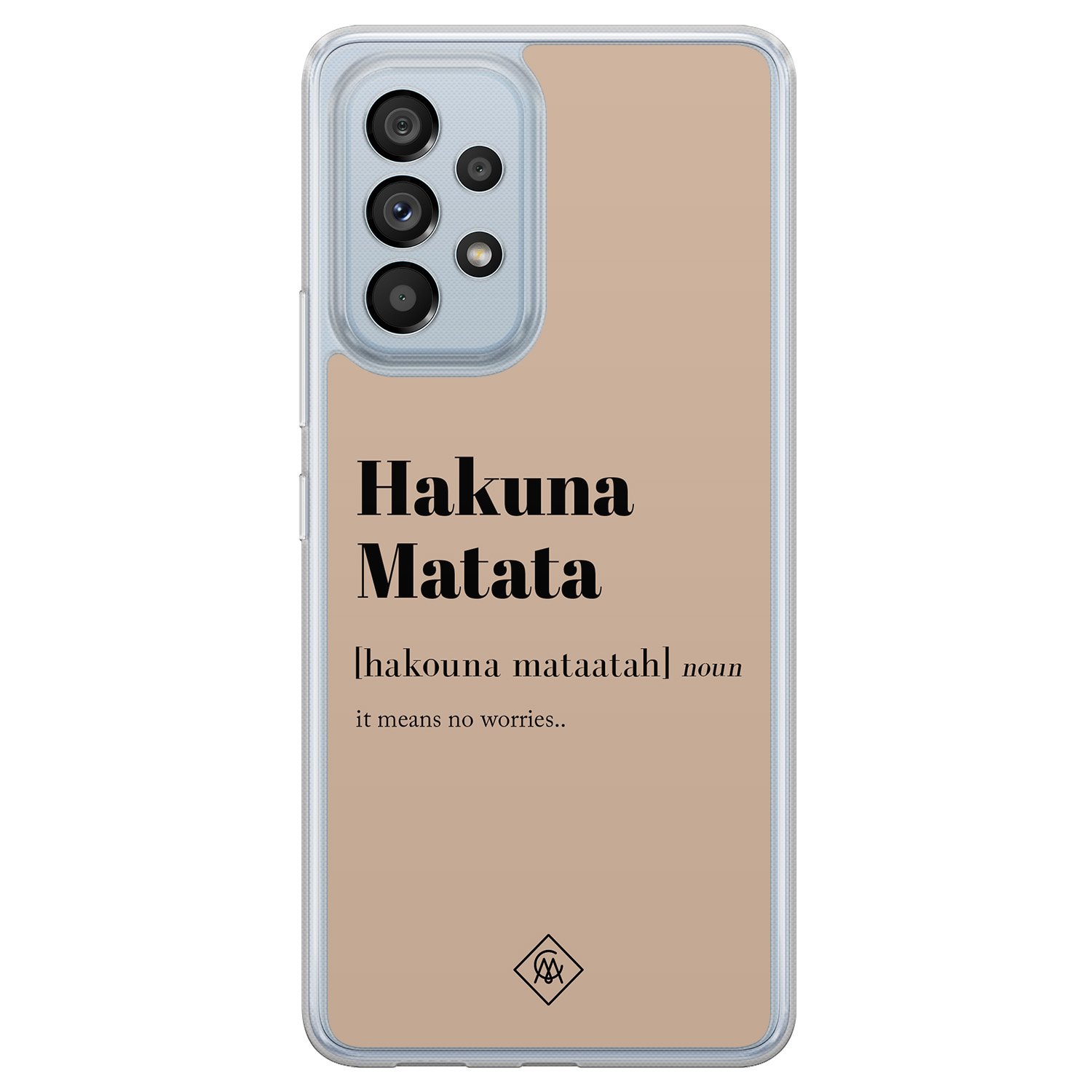 Samsung Galaxy A53 hybride hoesje - Hakuna matata