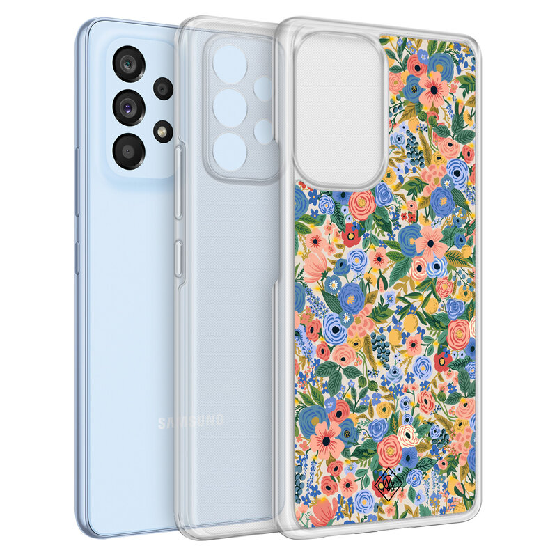 Casimoda Samsung Galaxy A53 hybride hoesje - Blue gardens