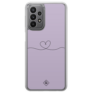 Casimoda Samsung Galaxy A23 hybride hoesje - Hart lila