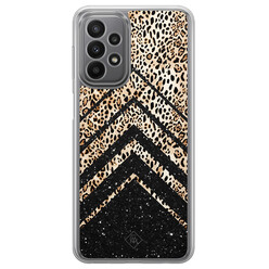 Casimoda Samsung Galaxy A23 hybride hoesje - Chevron luipaard