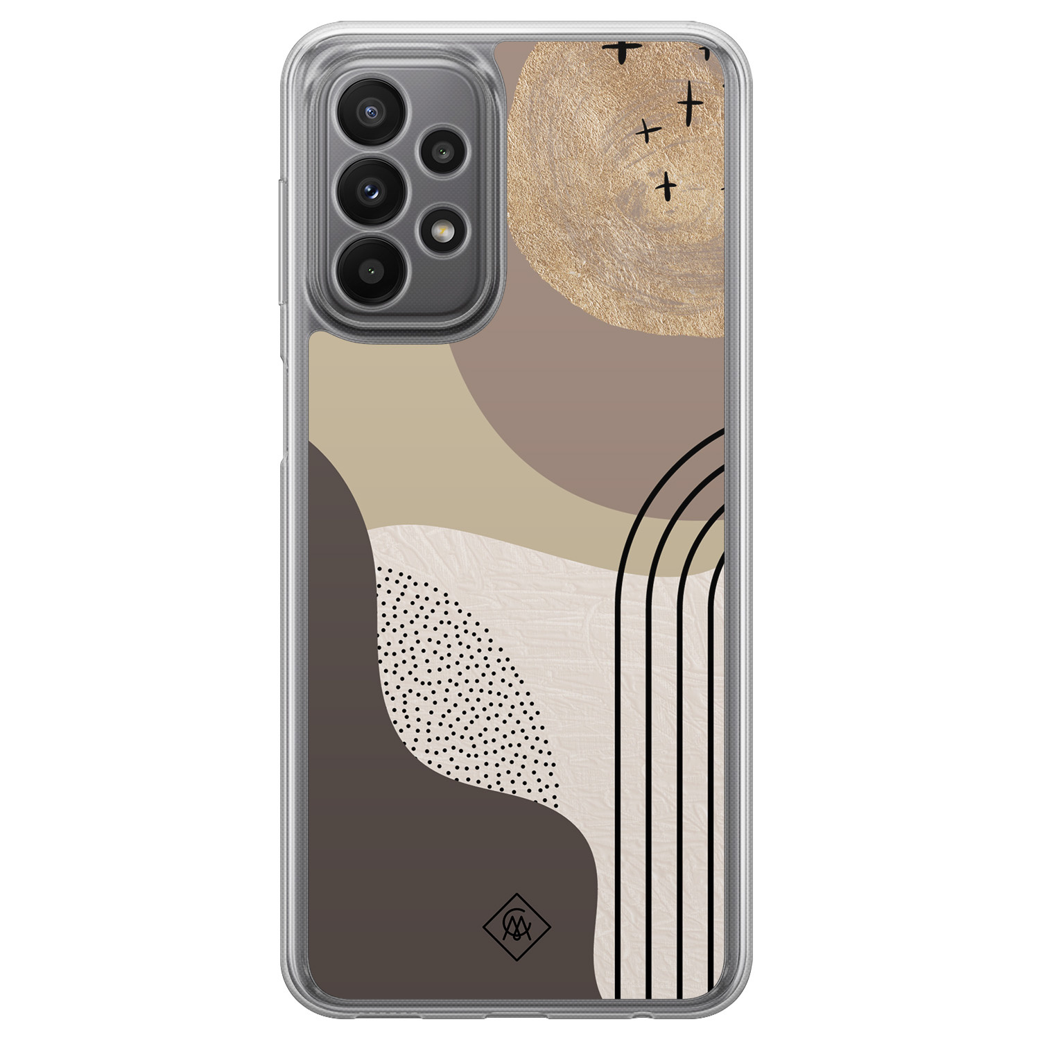 Samsung Galaxy A23 hybride hoesje - Abstract almond