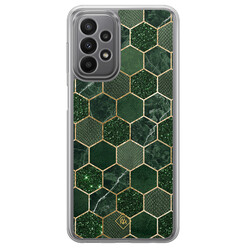 Casimoda Samsung Galaxy A23 hybride hoesje - Kubus groen