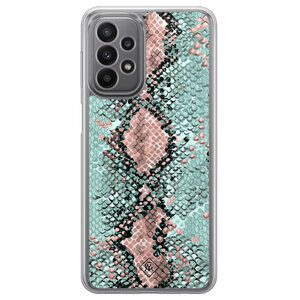 Casimoda Samsung Galaxy A23 hybride hoesje - Snake pastel