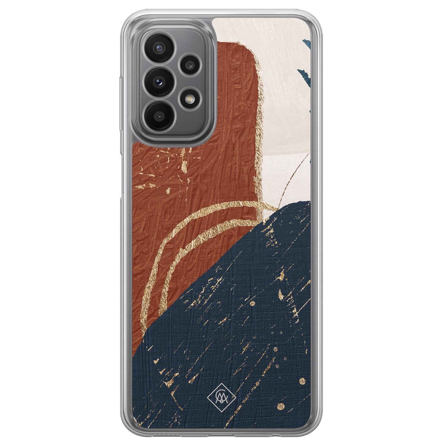 Samsung Galaxy A23 hybride hoesje - Abstract terracotta