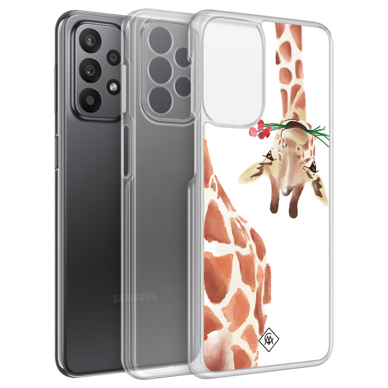 Casimoda Samsung Galaxy A23 hybride hoesje - Giraffe