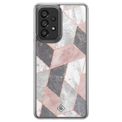 Casimoda Samsung Galaxy A52 hybride hoesje - Stone grid