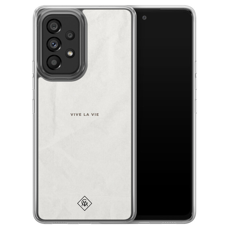 Casimoda Samsung Galaxy A52 hybride hoesje - Vive la vie
