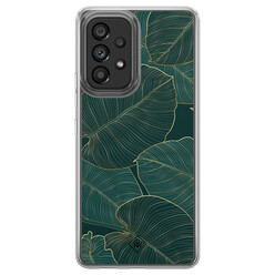 Casimoda Samsung Galaxy A52 hybride hoesje - Monstera leaves