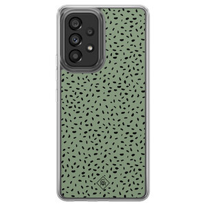Casimoda Samsung Galaxy A52 hybride hoesje - Green confetti