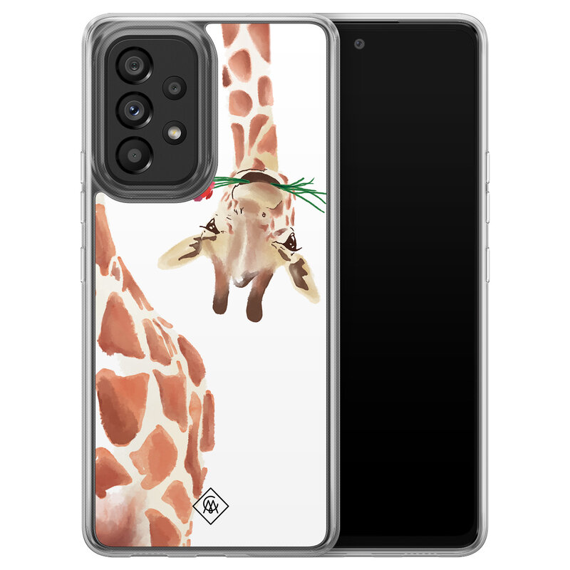 Casimoda Samsung Galaxy A52 hybride hoesje - Giraffe