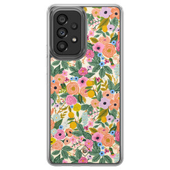 Casimoda Samsung Galaxy A52 hybride hoesje - Pink gardens