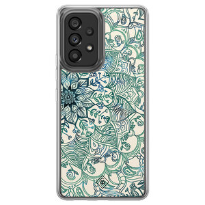 Casimoda Samsung Galaxy A52 hybride hoesje - Mandala blauw
