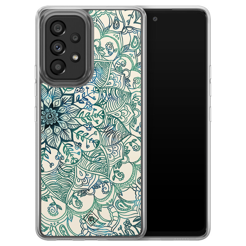 Casimoda Samsung Galaxy A52 hybride hoesje - Mandala blauw