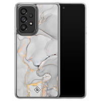 Casimoda Samsung Galaxy A52 hybride hoesje - Marmer grijs