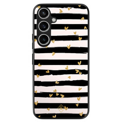 Casimoda Samsung Galaxy A55 hoesje - Hart streepjes