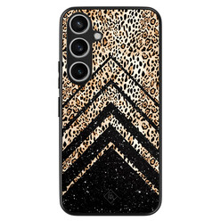 Casimoda Samsung Galaxy A55 hoesje - Chevron luipaard