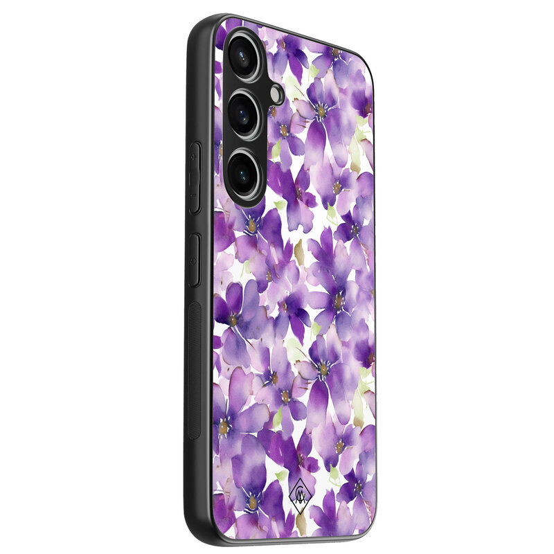 Casimoda Samsung Galaxy A55 hoesje - Floral violet