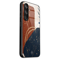 Casimoda Samsung Galaxy S24 glazen hardcase - Abstract terracotta