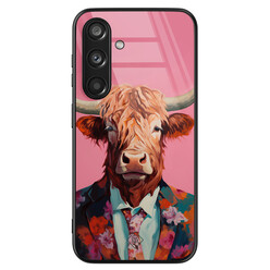 Casimoda Samsung Galaxy S24 glazen hardcase - Schotse Hooglander