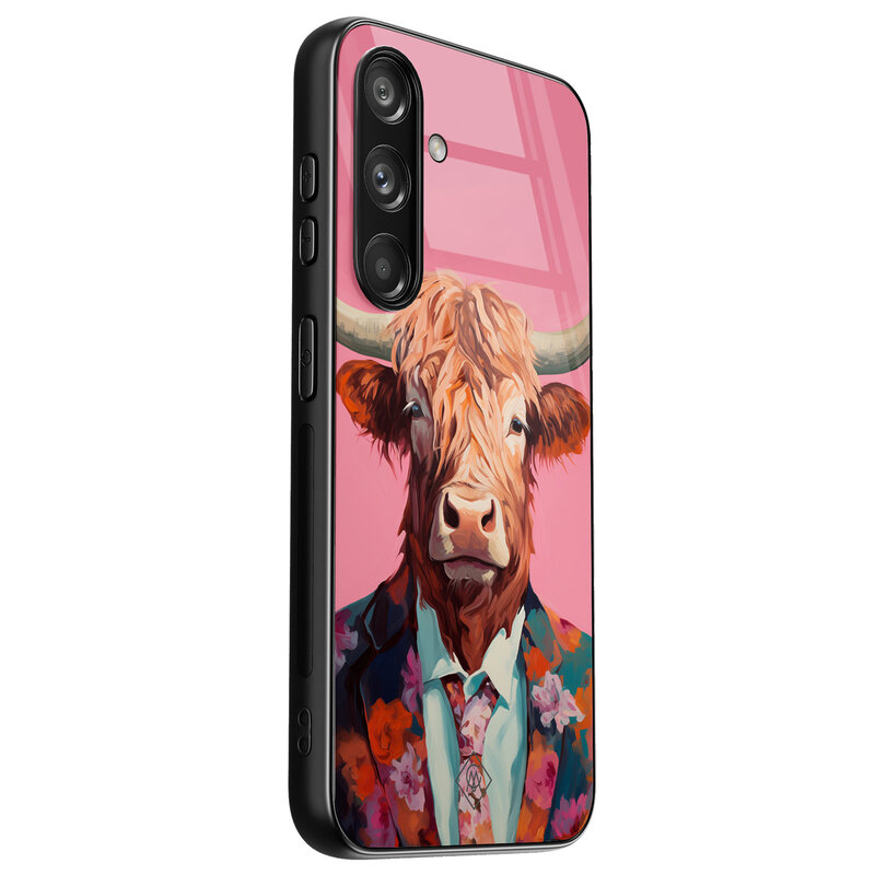 Casimoda Samsung Galaxy S24 glazen hardcase - Schotse Hooglander