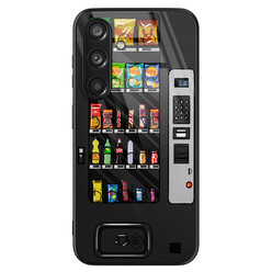 Casimoda Samsung Galaxy S24 glazen hardcase - Snoepautomaat