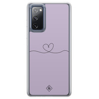 Casimoda Samsung Galaxy S20 FE hybride hoesje - Hart lila